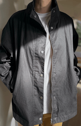 Waxed Cotton Jacket | Black