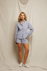 James Button Down | Chambray Stripe