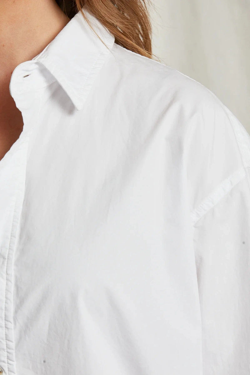 James Button Down | White