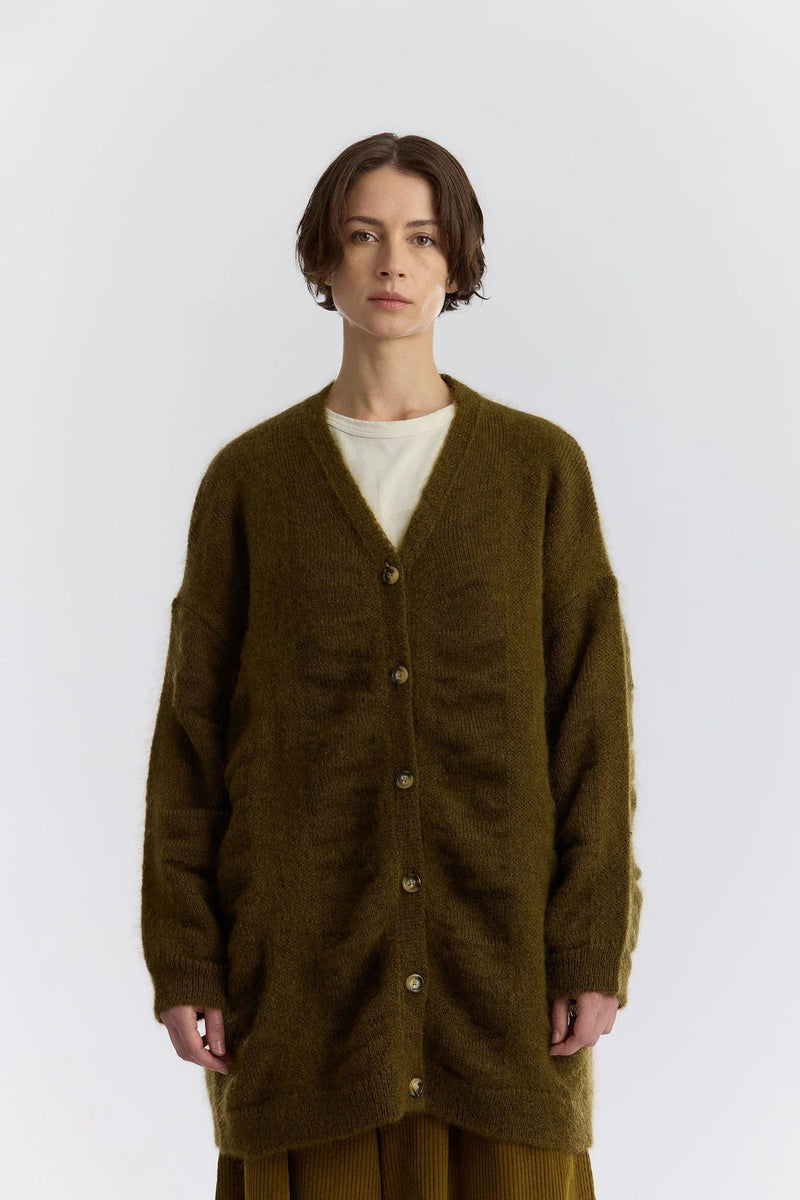 Waterfall Cardigan | Dk Olive