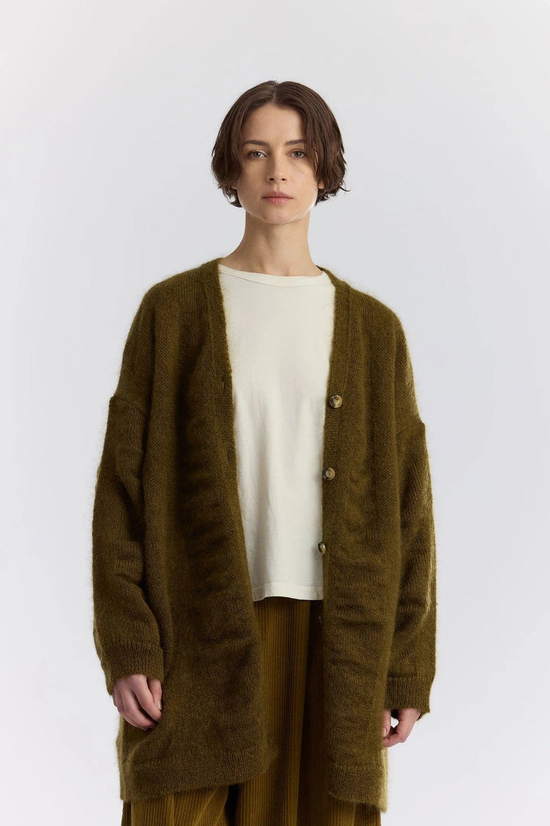 Waterfall Cardigan | Dk Olive