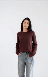 Pull-On Sweater | Mahogany