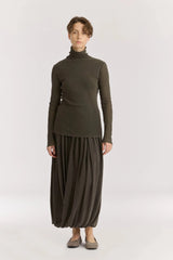 Double Mesh Turtleneck | Slate