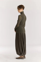 Double Mesh Turtleneck | Slate