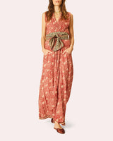 Nico S/L Maxi W/ Sash | Water Lily Terracotta