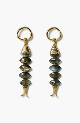 Orris Earrings | Labradorite