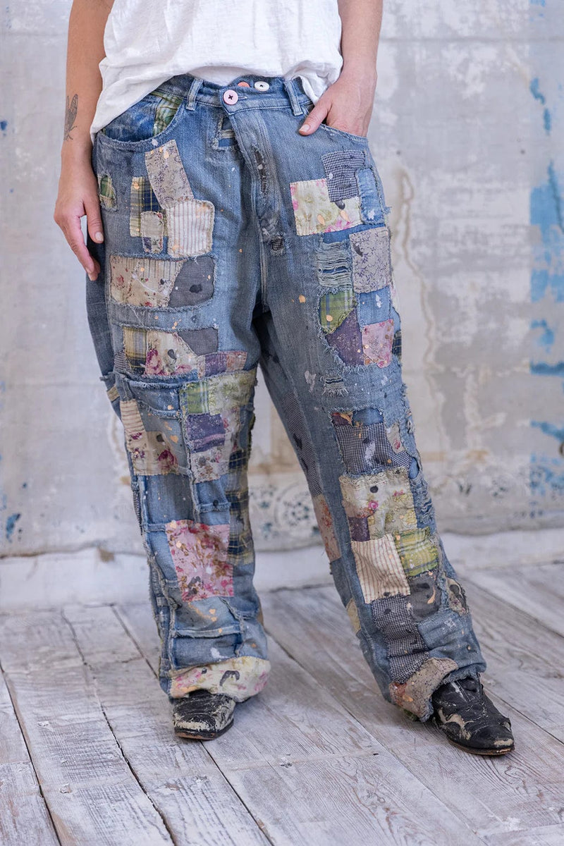 Patchwork Crossroads Denims | Washed Indigo