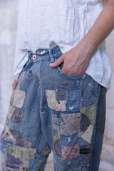 Patchwork Crossroads Denims | Washed Indigo