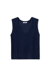Peggy Sweater Tank | Navy