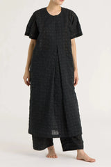 Ripple Finish Crew Dress | Black
