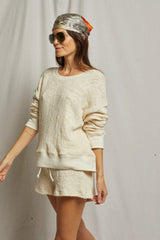 Roxanne Sweater Shorts | Natural