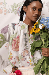 Silk Cotton Blouse | Floral