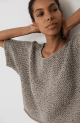 Handknit Tee | Shale