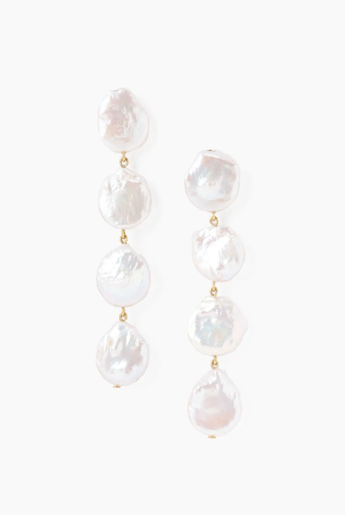 Drop Earring | White Pearl