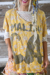 Block Print Malibu CA T | Encelia