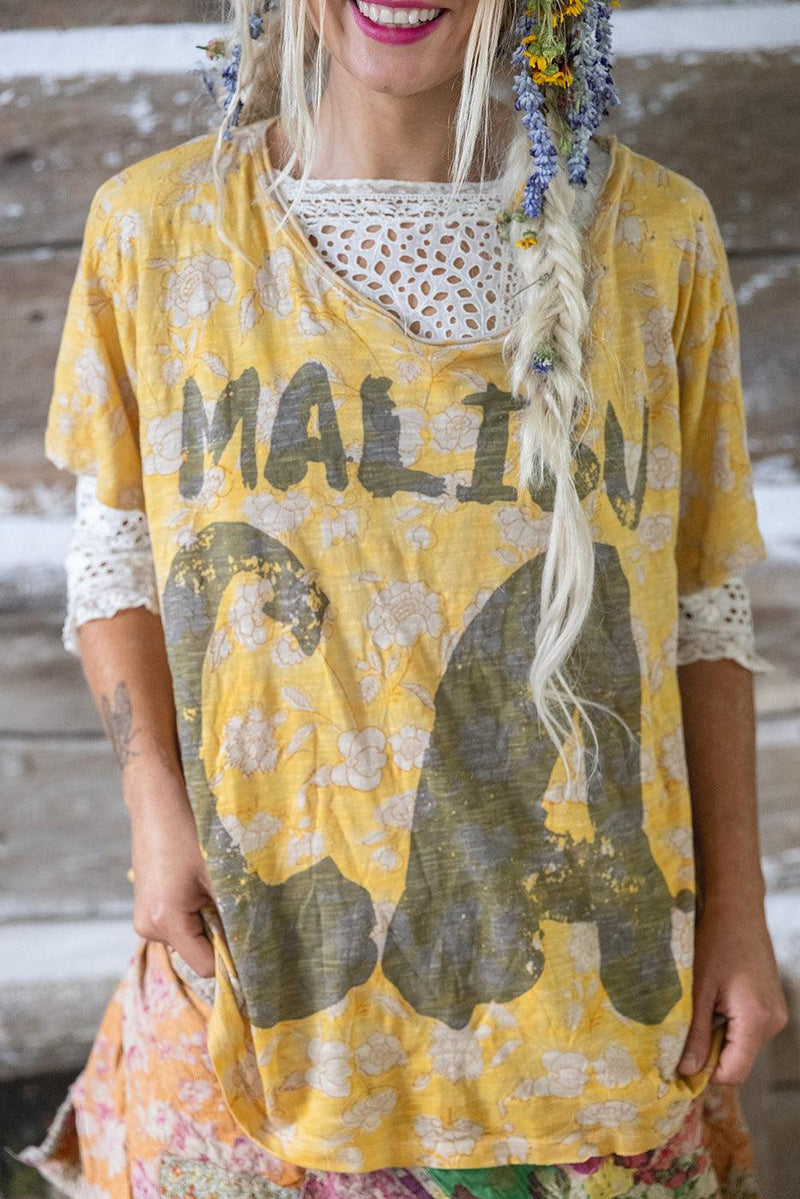 Block Print Malibu CA T | Encelia