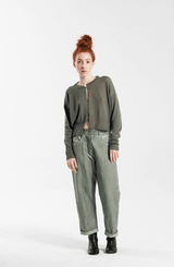 Classic 5 Pocket Trouser | Salvia Cold Dye