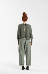 Classic 5 Pocket Trouser | Salvia Cold Dye