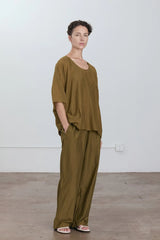 Straight Pants | Dark Olive