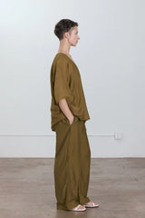 Straight Pants | Dark Olive