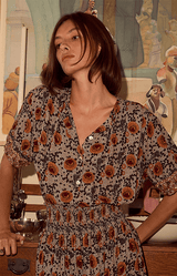Violet Top | Vintage Flowers