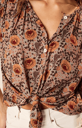Violet Top | Vintage Flowers