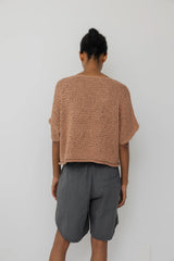 Handknit Tee | Clay
