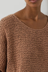 Handknit Tee | Clay