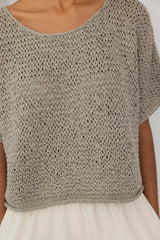 Handknit Tee | Shale
