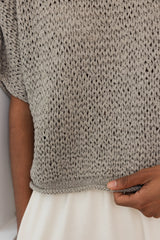 Handknit Tee | Shale