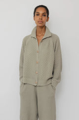 Textured Cardigan | Khaki