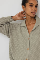 Textured Cardigan | Khaki