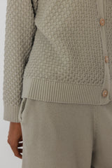 Textured Cardigan | Khaki