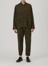 Brushed Coverall Jacket | Khaki