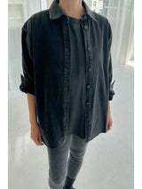 Theo Heavy Denim Jacket | Black