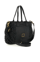 Penelope Woven Shopper | Black