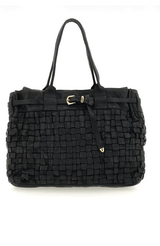 Penelope Woven Shopper | Black