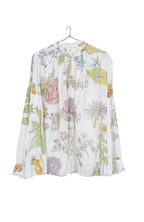Silk Cotton Blouse | Floral