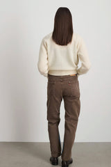 Straight Rework Halfsie | Vintage Indigo + Brown