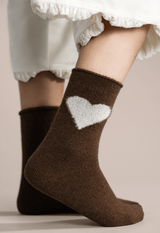 Love Cashmere Crew Sock | Brown