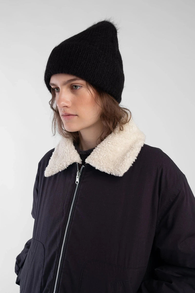 Brushed Rib Hat | Black