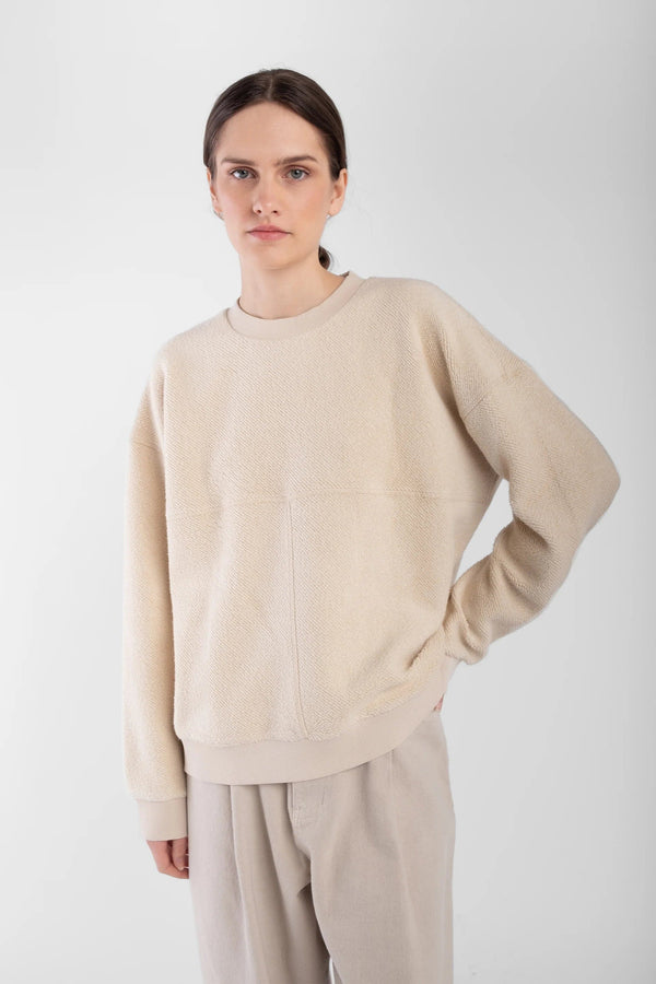 Brushed Terry Sweatshirt | Cream