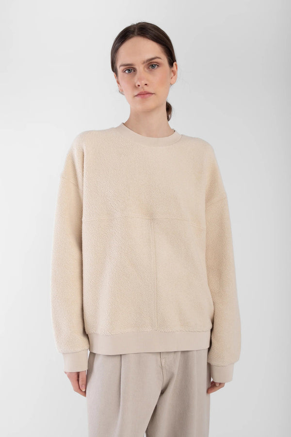 Brushed Terry Sweatshirt | Cream