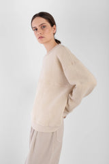 Brushed Terry Sweatshirt | Cream