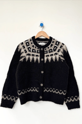 Alpaca Cabin Cardigan | Black