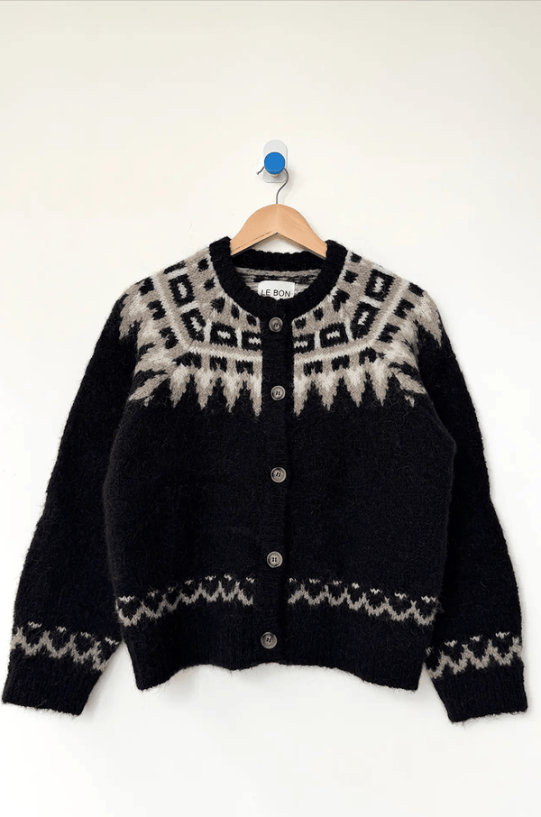 Alpaca Cabin Cardigan | Black