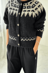 Alpaca Cabin Cardigan | Black
