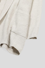 Linen Wool Short Robe | Flax