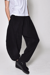 Cupro Balloon Pant | Black