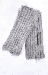 Eco Cashmere Fingerless Gloves | Pumice